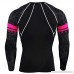 Men's Dry Fit Long Sleeve Compression Running Shirt Baselayer Black Top Tee B07PXDHGKX